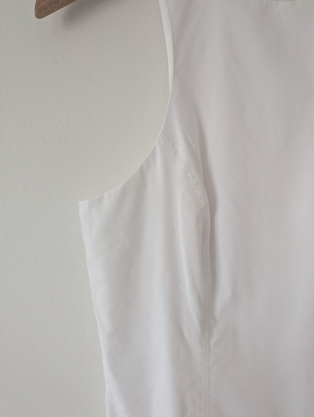 NWT! Anthropologie BHLDN Helena White Sleeveless Seamed Mini Dress - Picture 8 of 11